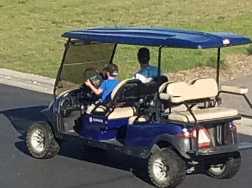 Kids Driving Golf Carts in Cape Charles CAPE CHARLES MIRROR